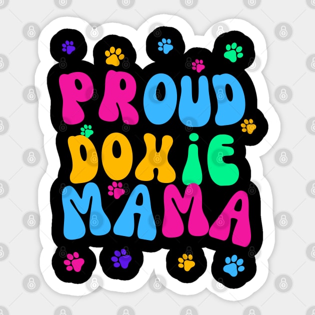 Proud Doxie Mama Sticker by Doodle and Things